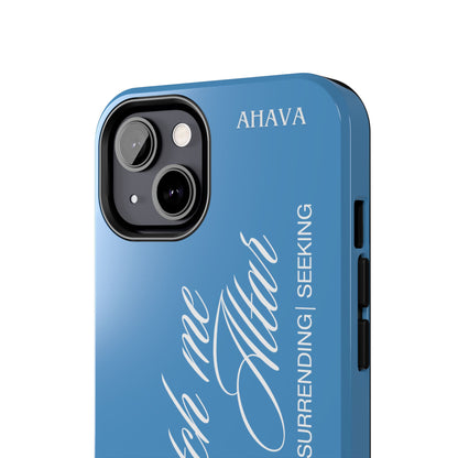 "Catch Me at the Altar" Light Blue Phone Case