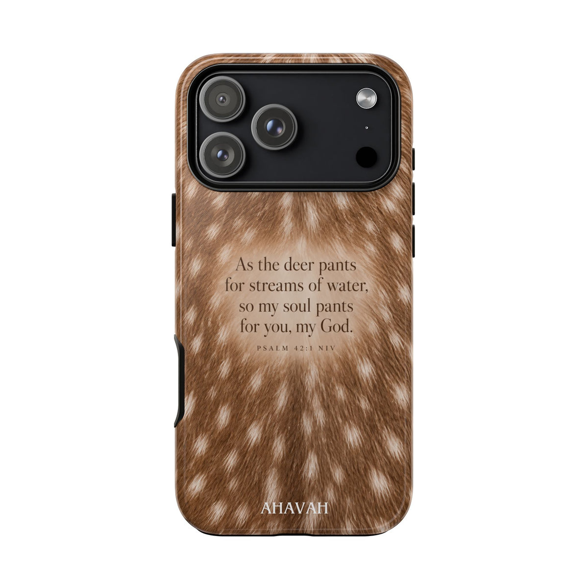 Psalm 42:1 Fawn Print Phone Case