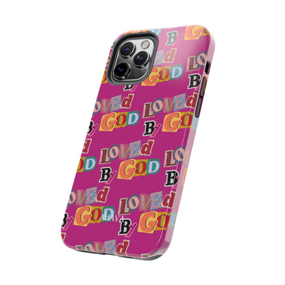 "Loved by God" Pink Phone Case