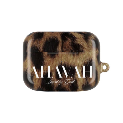 Copy of Personalized : Ahava Leopard Airpod Case