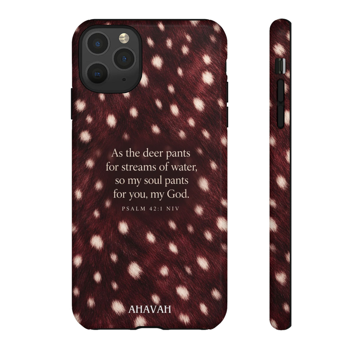 Psalm 42:1 Anointed Wine Fawn Phone Case