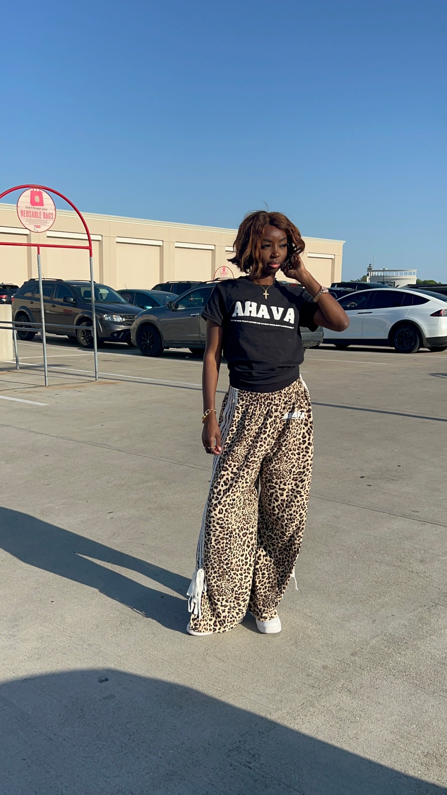 Ahava Leopard Bow Pants