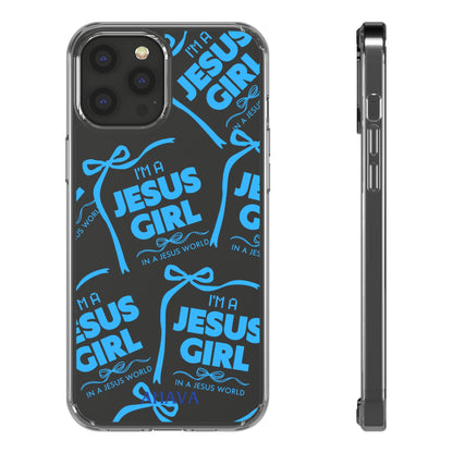 I'm a Jesus Girl Blue Case -Clear