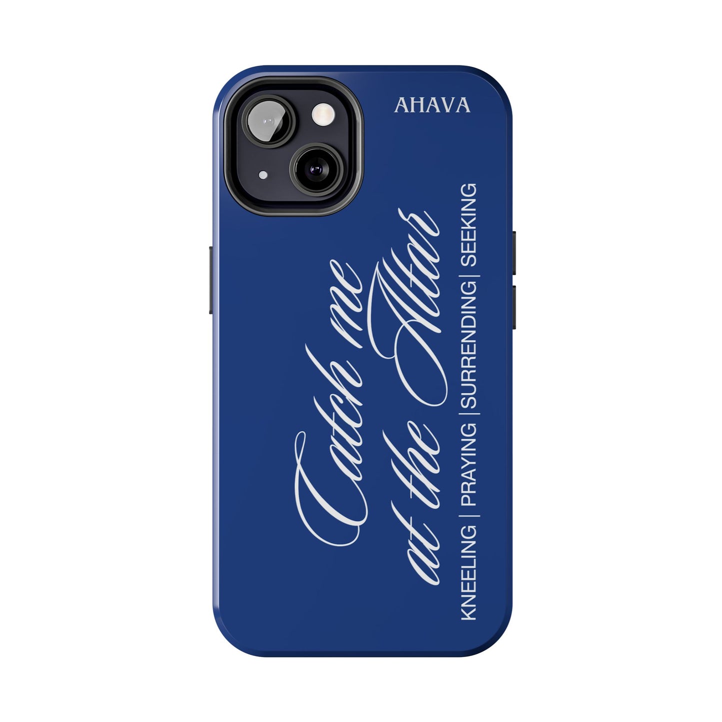 "Catch Me at the Altar" Blue Phone Case