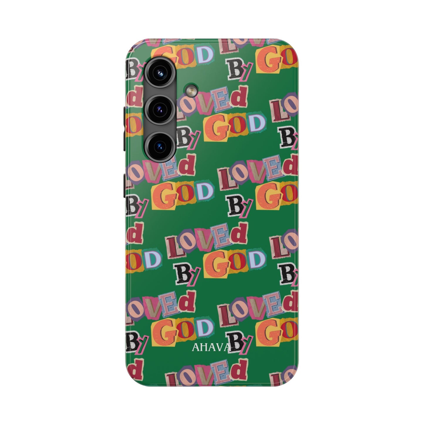 "Loved by God" Green Phone Case