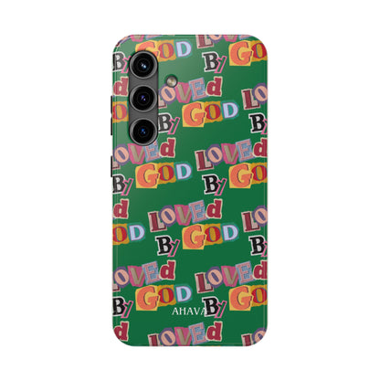 "Loved by God" Green Phone Case