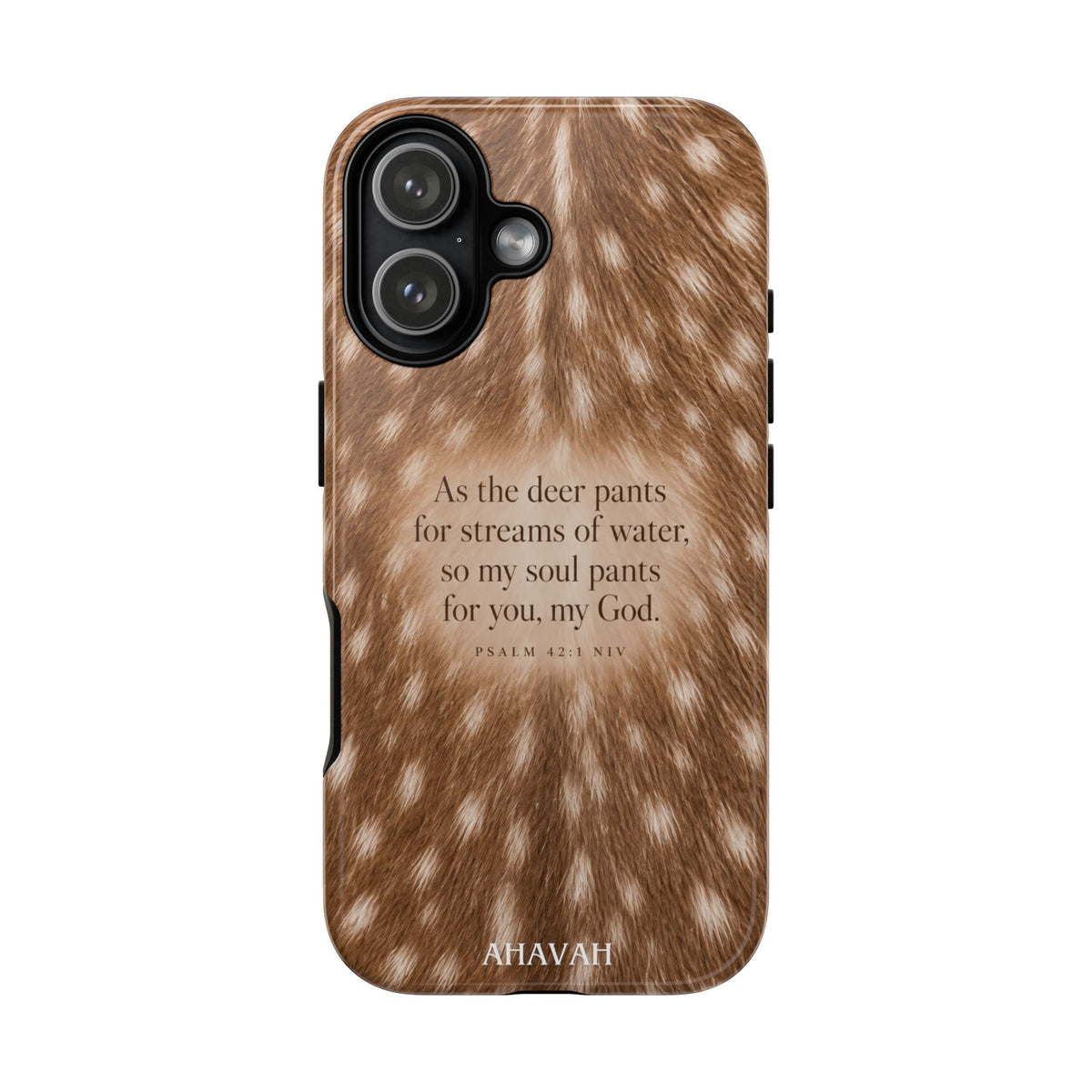 Psalm 42:1 Fawn Print Phone Case