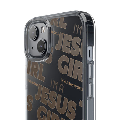 I'm a Jesus Girl Brown Case -Clear