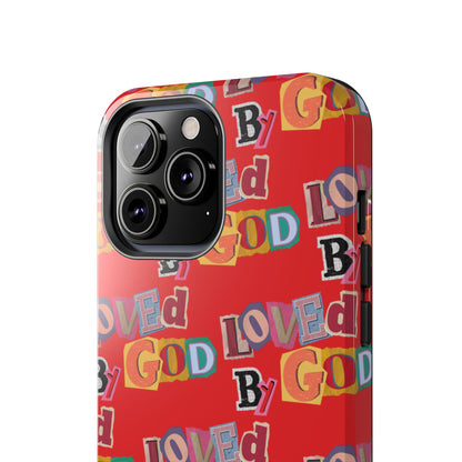 "Loved by God" Red Phone Case
