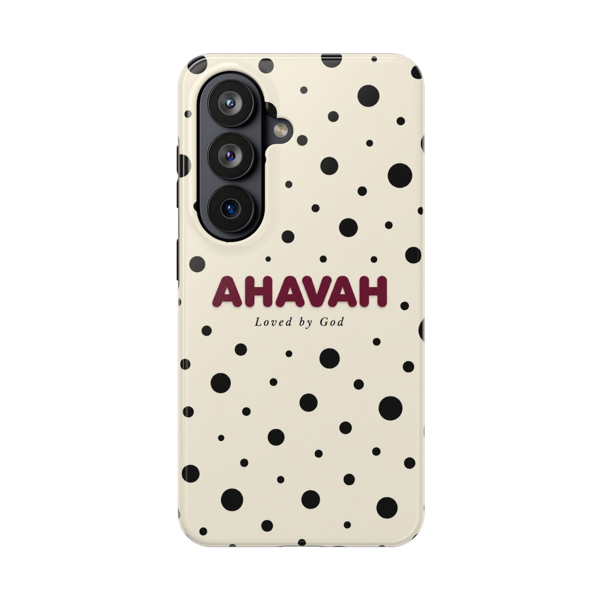 Ahavah Ivory Polka Dots Phone Case