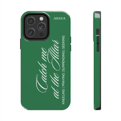 "Catch Me at the Altar" Green Phone Case