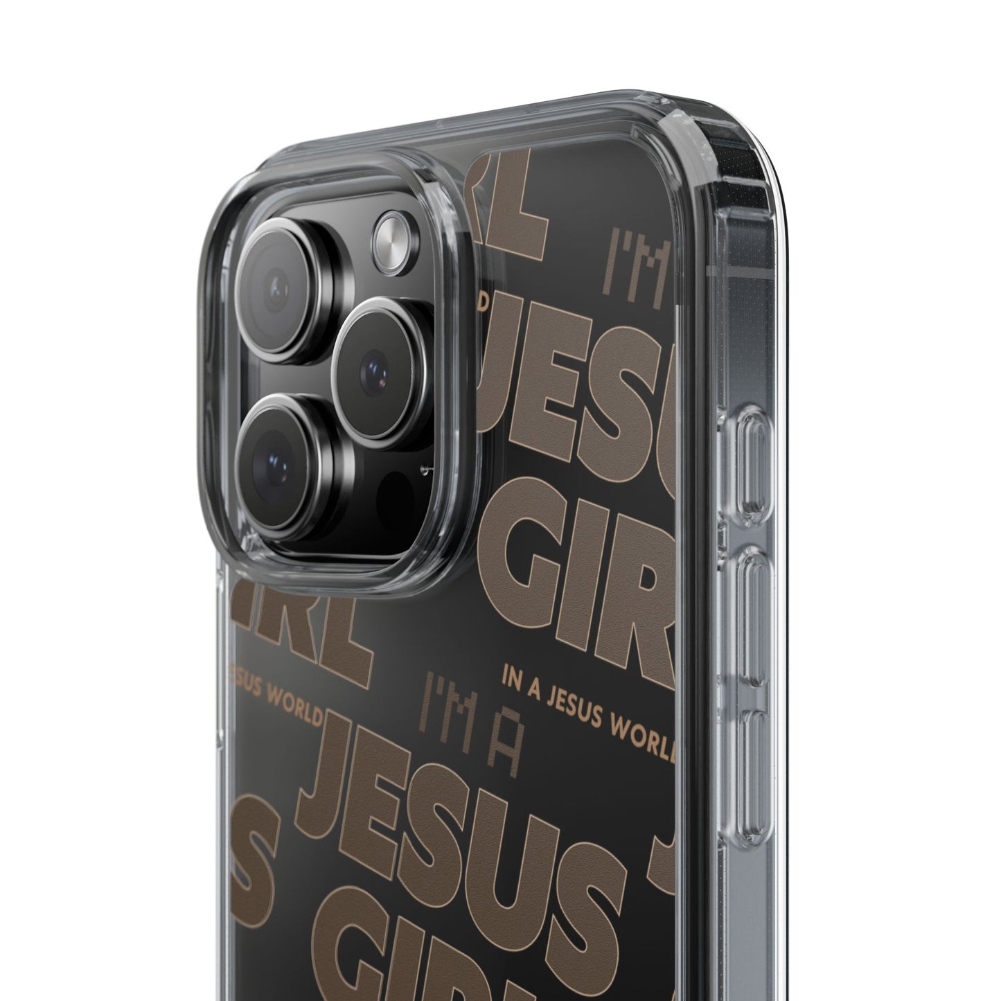 I'm a Jesus Girl Brown Case -Clear
