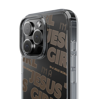 I'm a Jesus Girl Brown Case -Clear