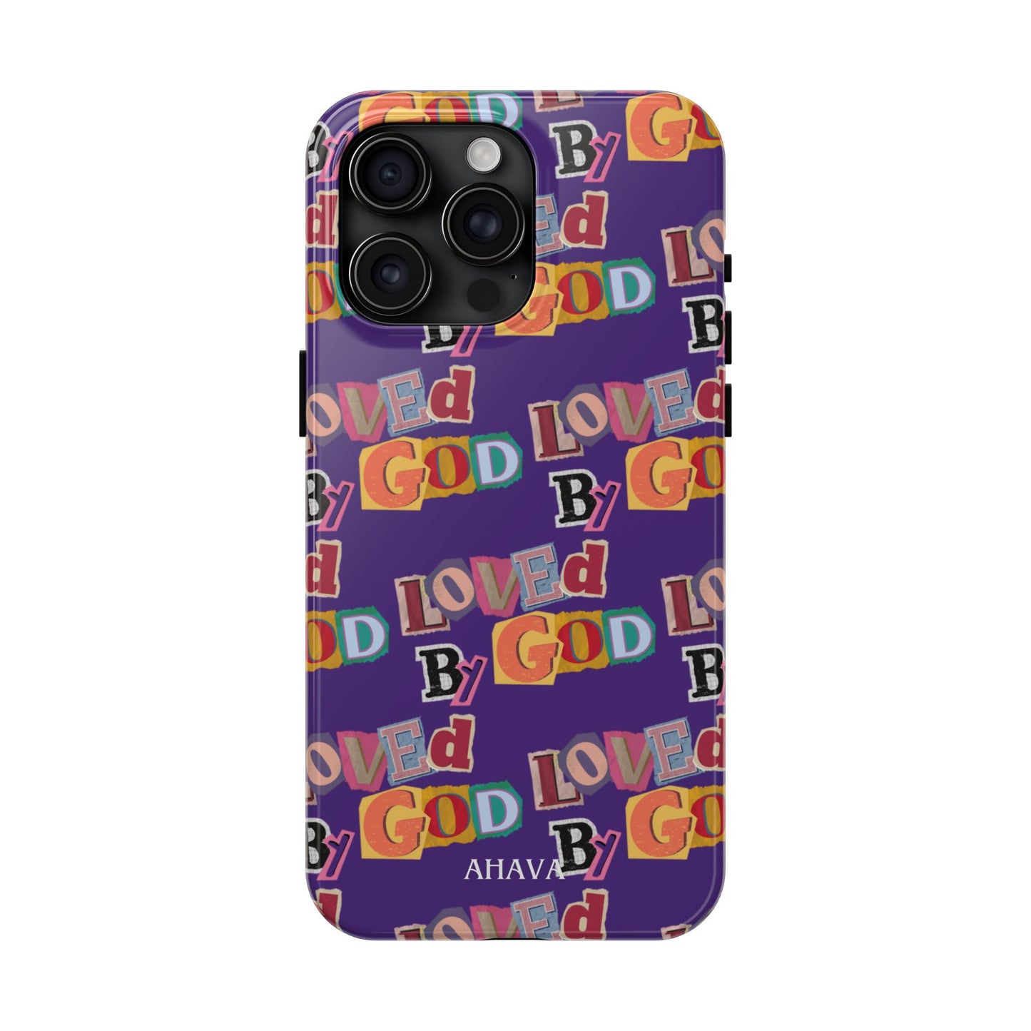 "Loved by God" Purple Phone Case