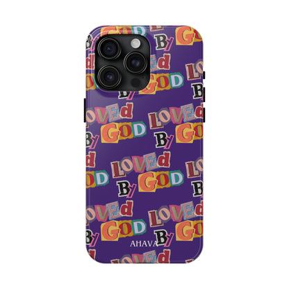 "Loved by God" Purple Phone Case