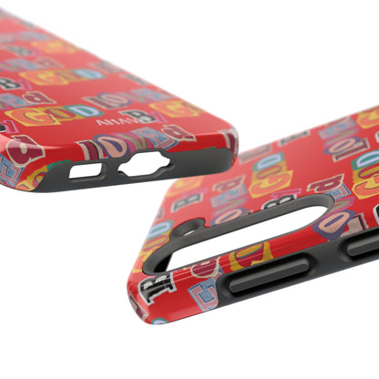 "Loved by God" Red Phone Case