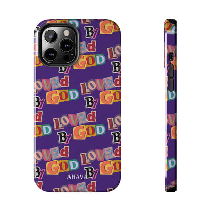 "Loved by God" Purple Phone Case