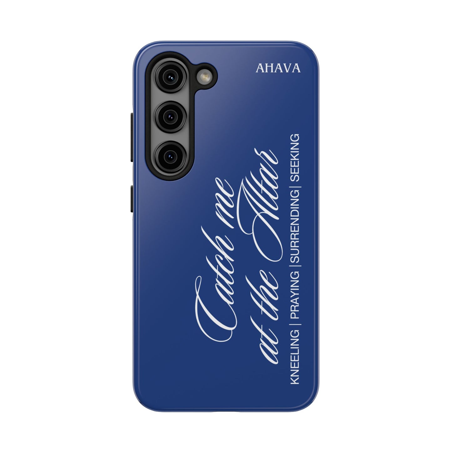 "Catch Me at the Altar" Blue Phone Case