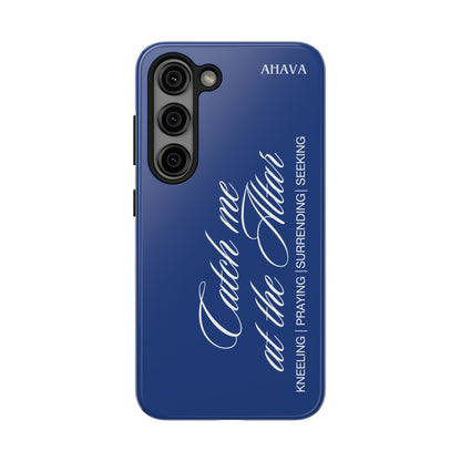 "Catch Me at the Altar" Blue Phone Case