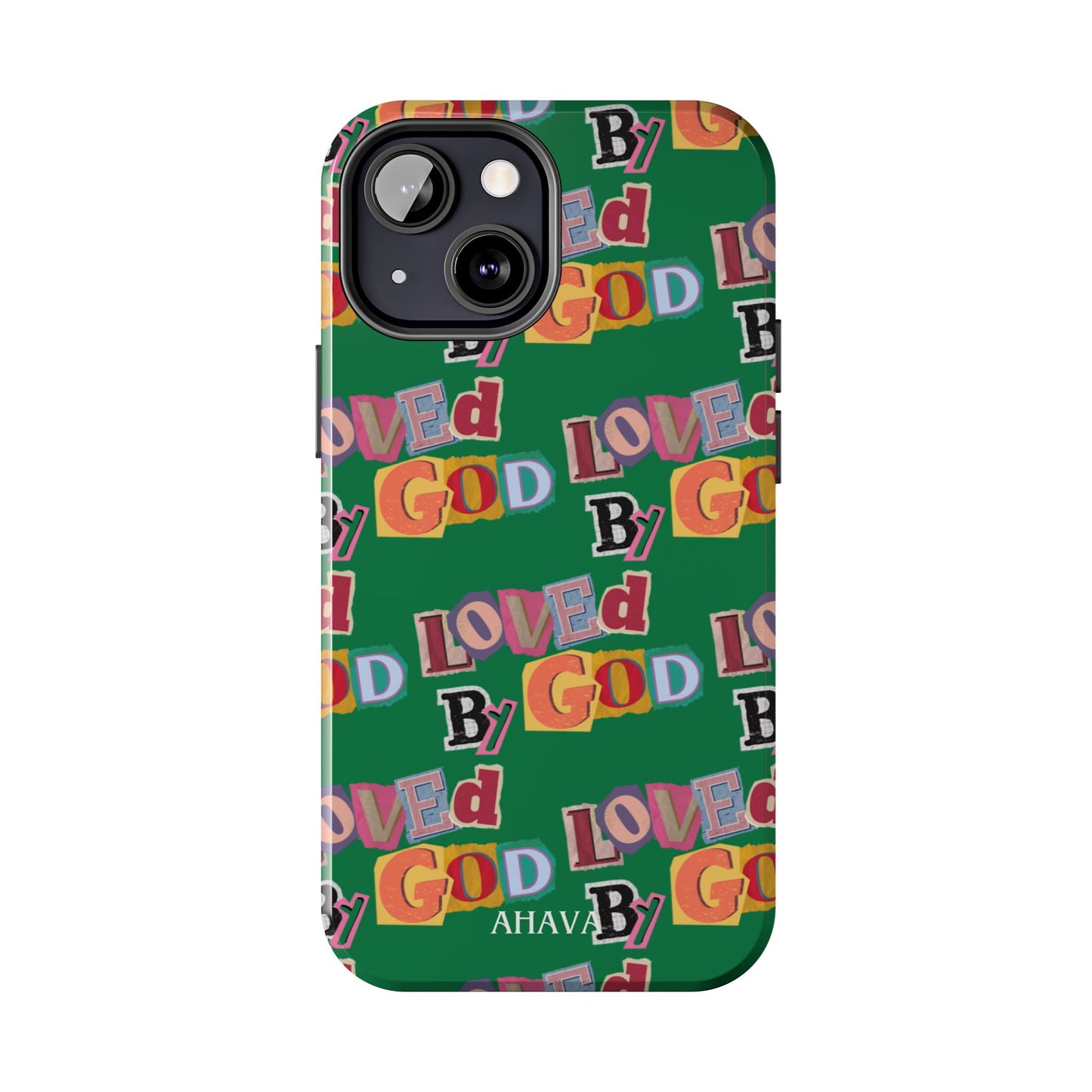 "Loved by God" Green Phone Case