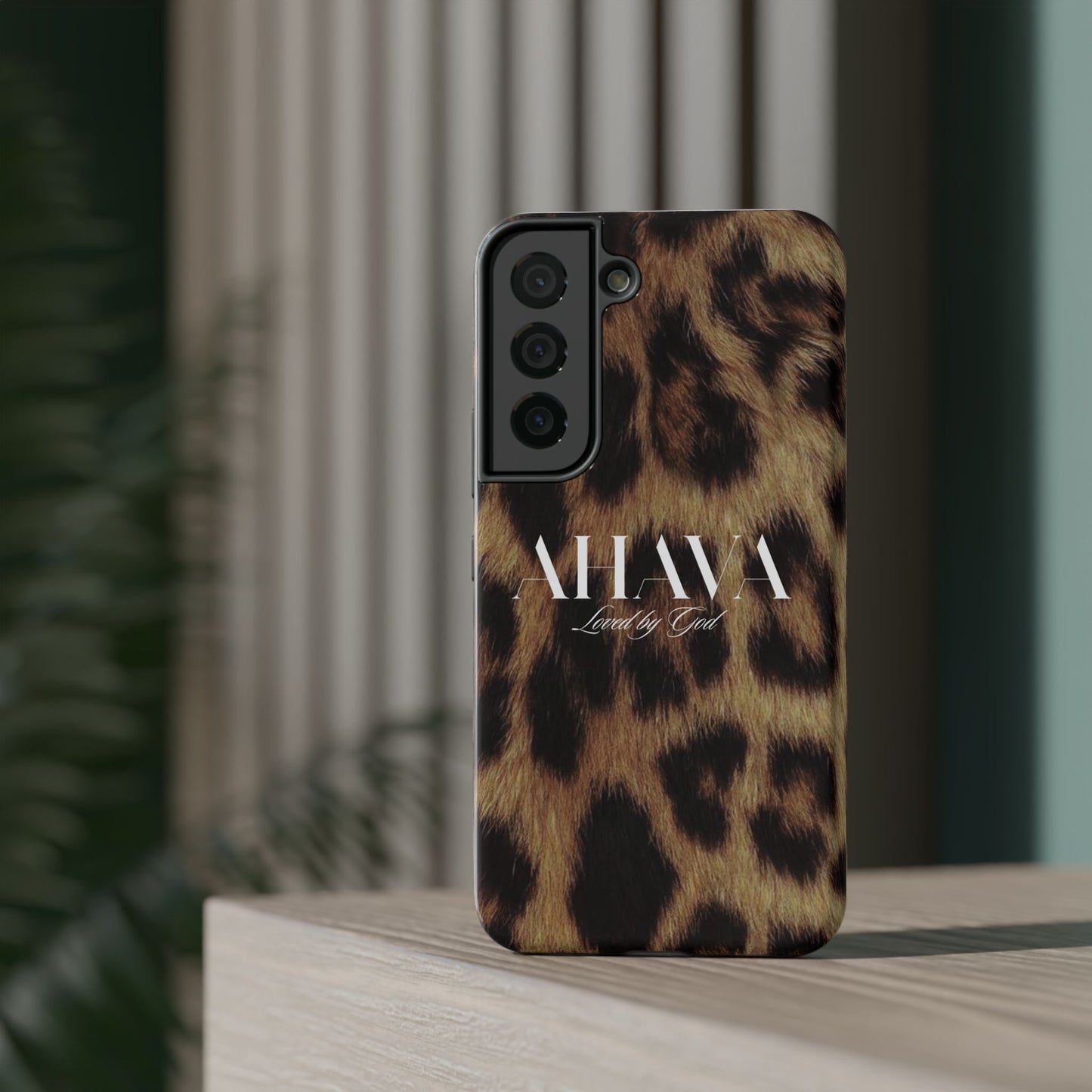 Leopard Print Ahava Phone Case