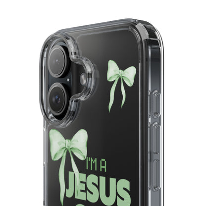 I'm a Jesus Girl Phone Case | Christian Aesthetic Gift for Her | Clear Shockproof Tough Case