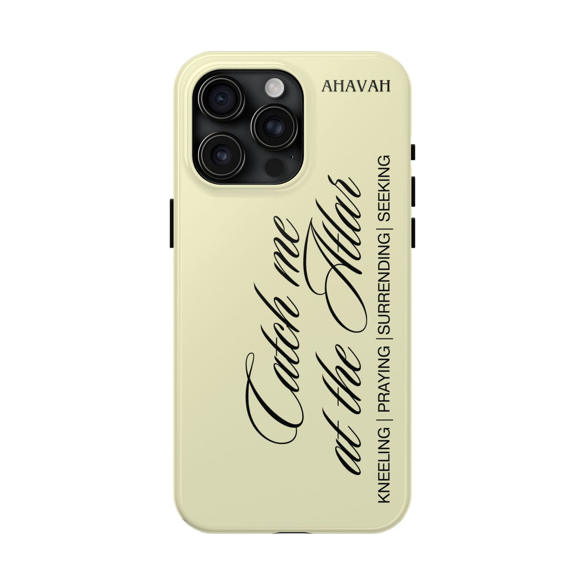 Catch Me at the Altar Phone Case - Lemon Cream