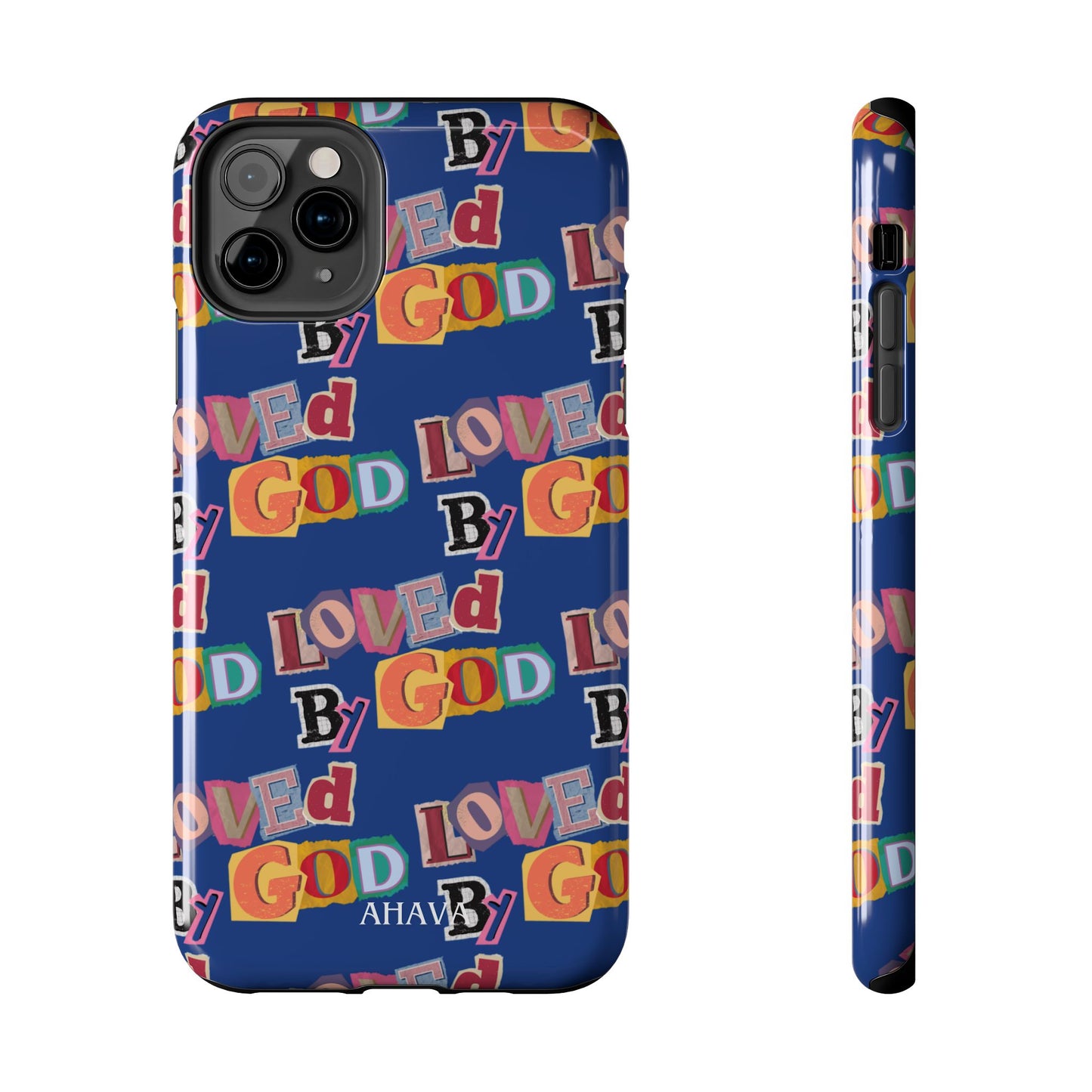 "Loved by God" Blue Phone Case