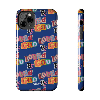 "Loved by God" Blue Phone Case