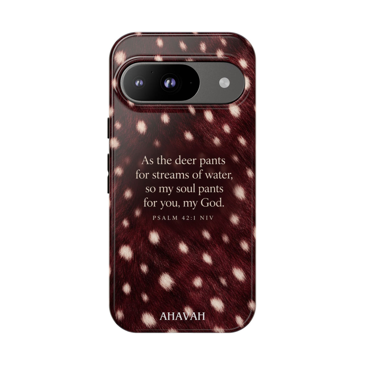 Psalm 42:1 Anointed Wine Fawn Phone Case