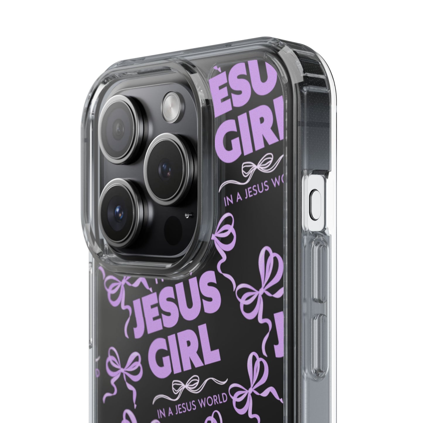 I'm a Jesus Girl Purple Case -Clear