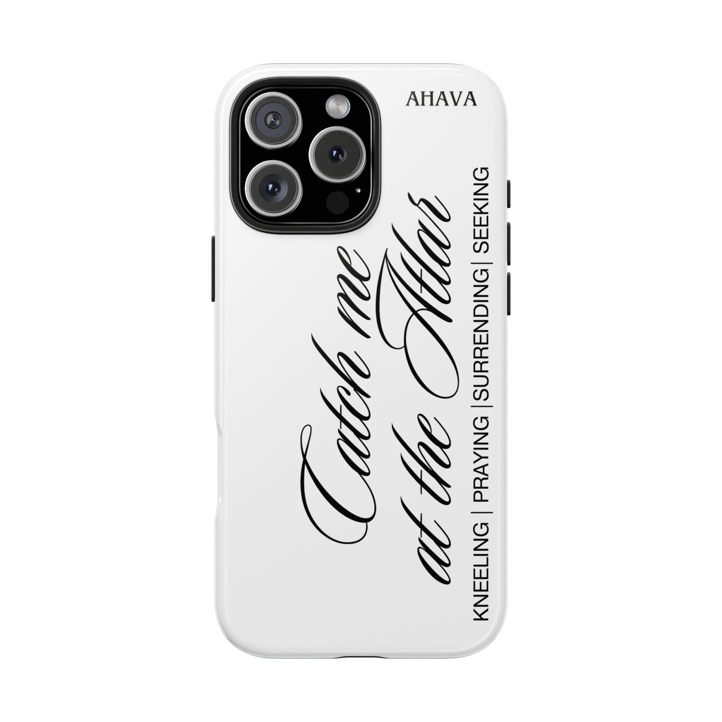 "Catch Me at the Altar" White Phone Case