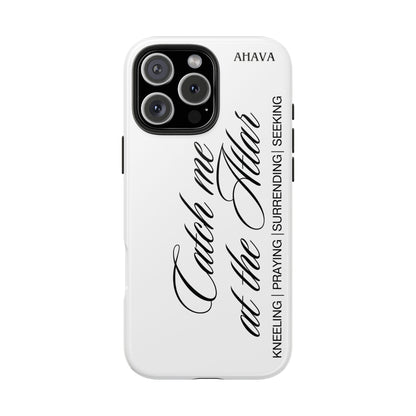 "Catch Me at the Altar" White Phone Case