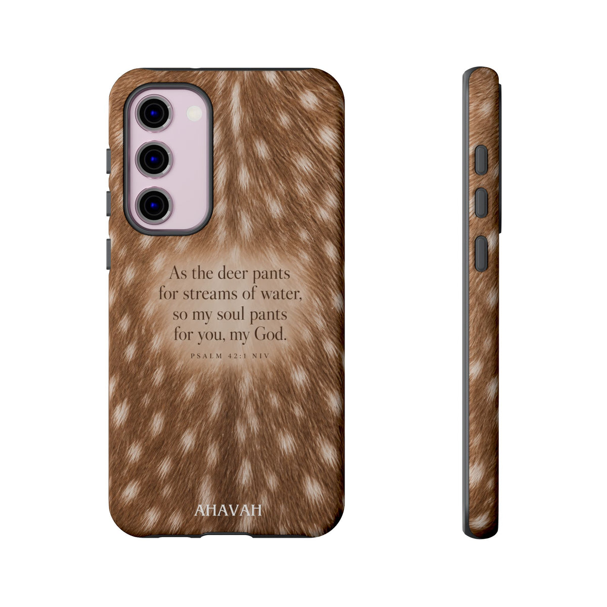 Psalm 42:1 Fawn Print Phone Case