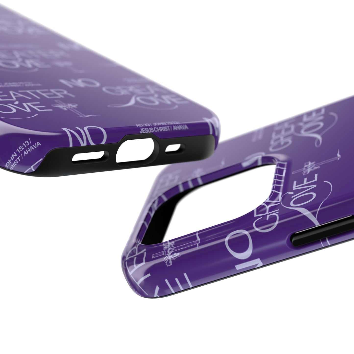 "No Greater Love" Purple Phone Case