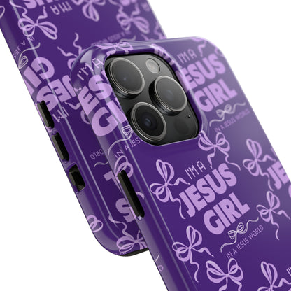 I'm a Jesus Girl Phone Case - Purple