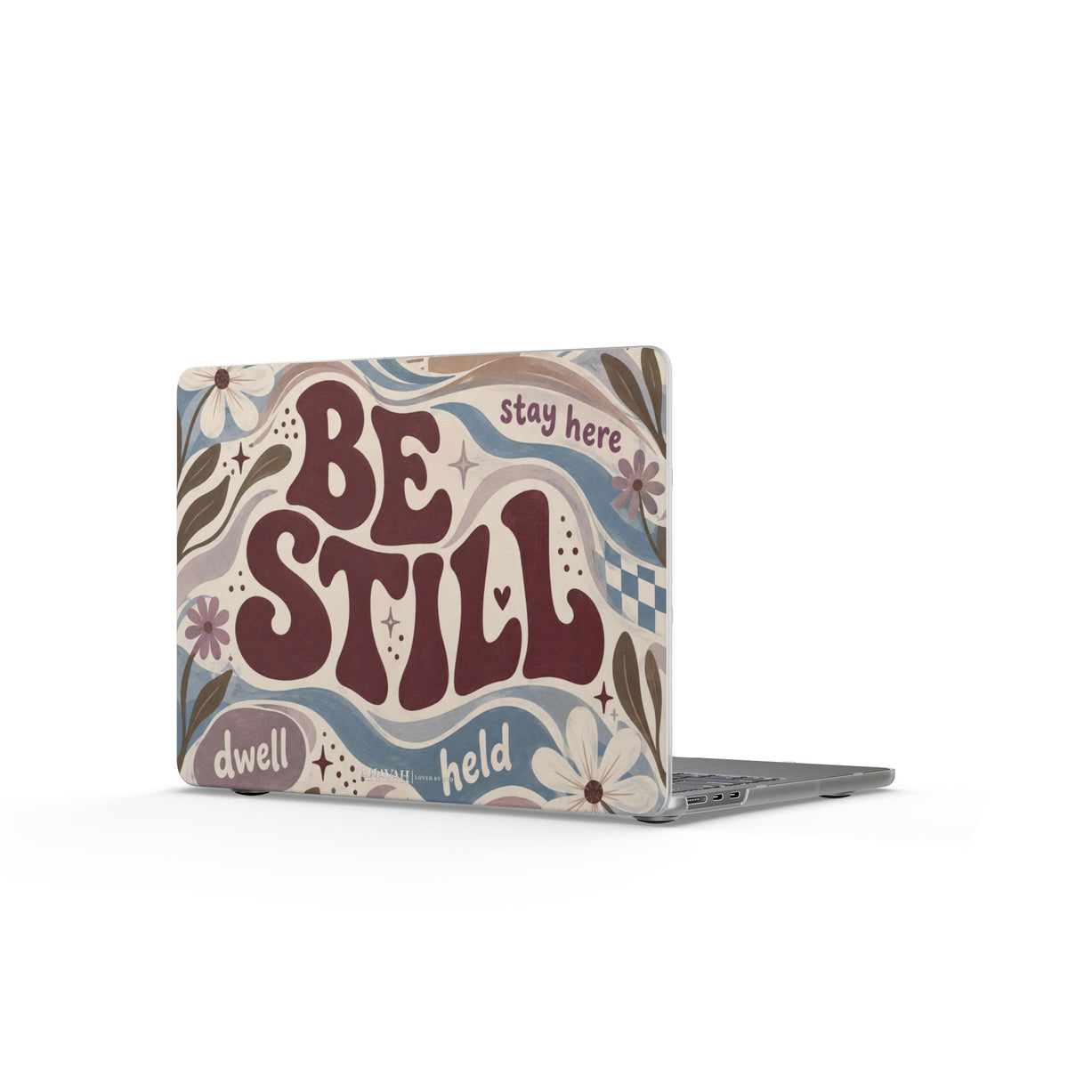 Be Still in Him MacBook Case