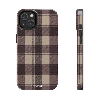 Abba’s Embrace | Warm Teddy Plaid Phone Case