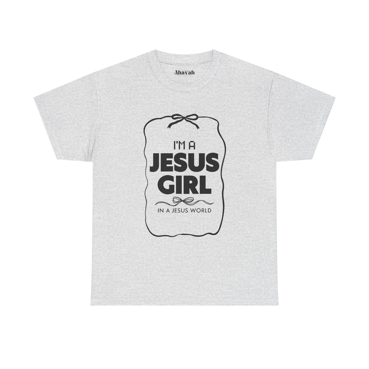Jesus girl in a Jesus World Tee