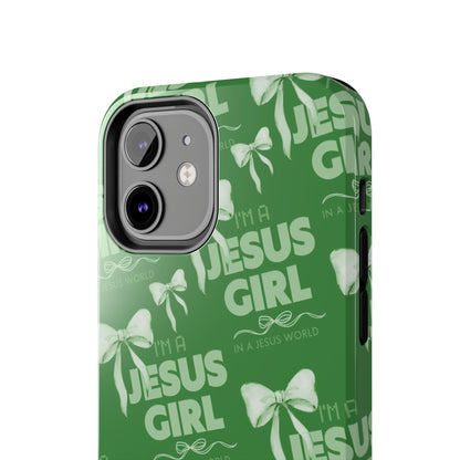 I'm a Jesus Girl Case - Green