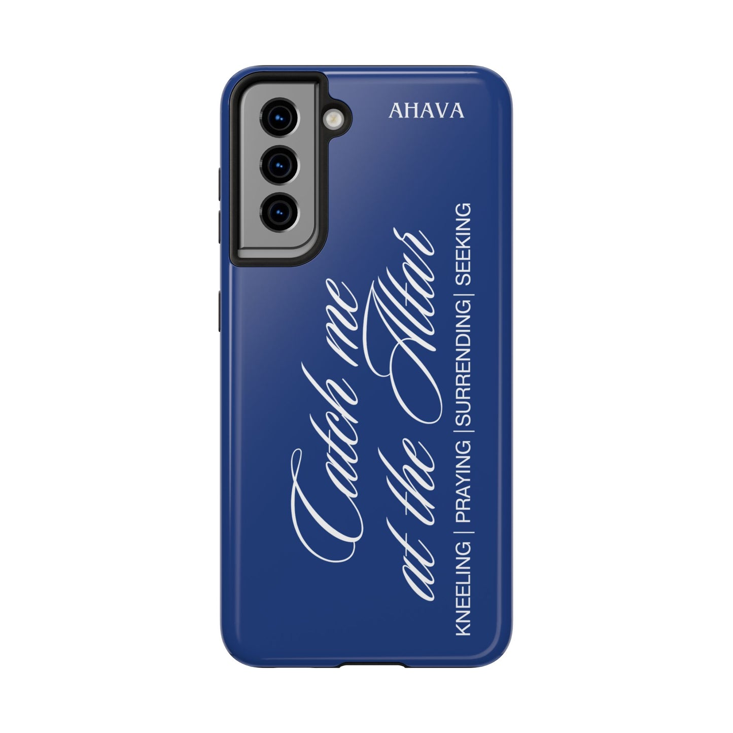 "Catch Me at the Altar" Blue Phone Case