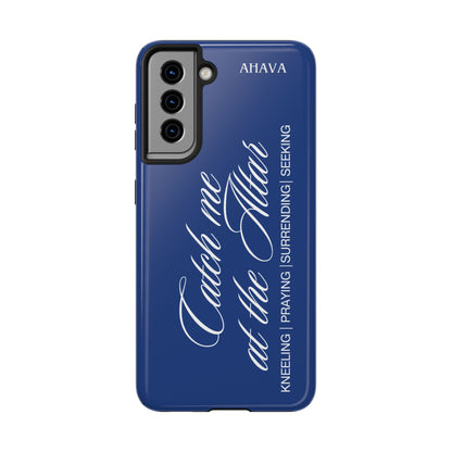 "Catch Me at the Altar" Blue Phone Case