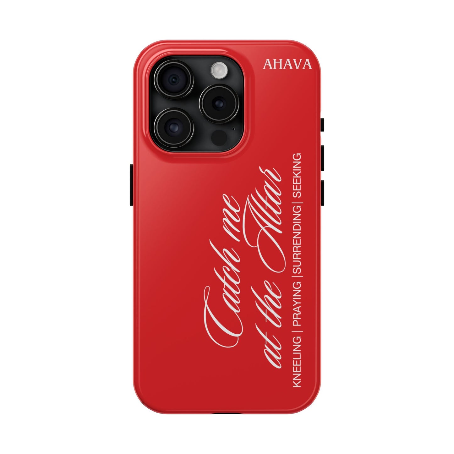 "Catch Me at the Altar" Red Phone Case