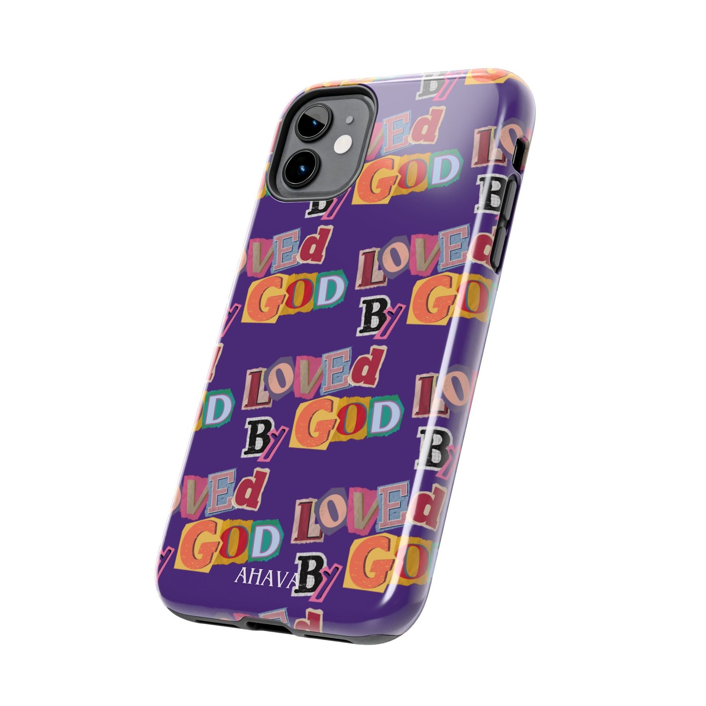 "Loved by God" Purple Phone Case