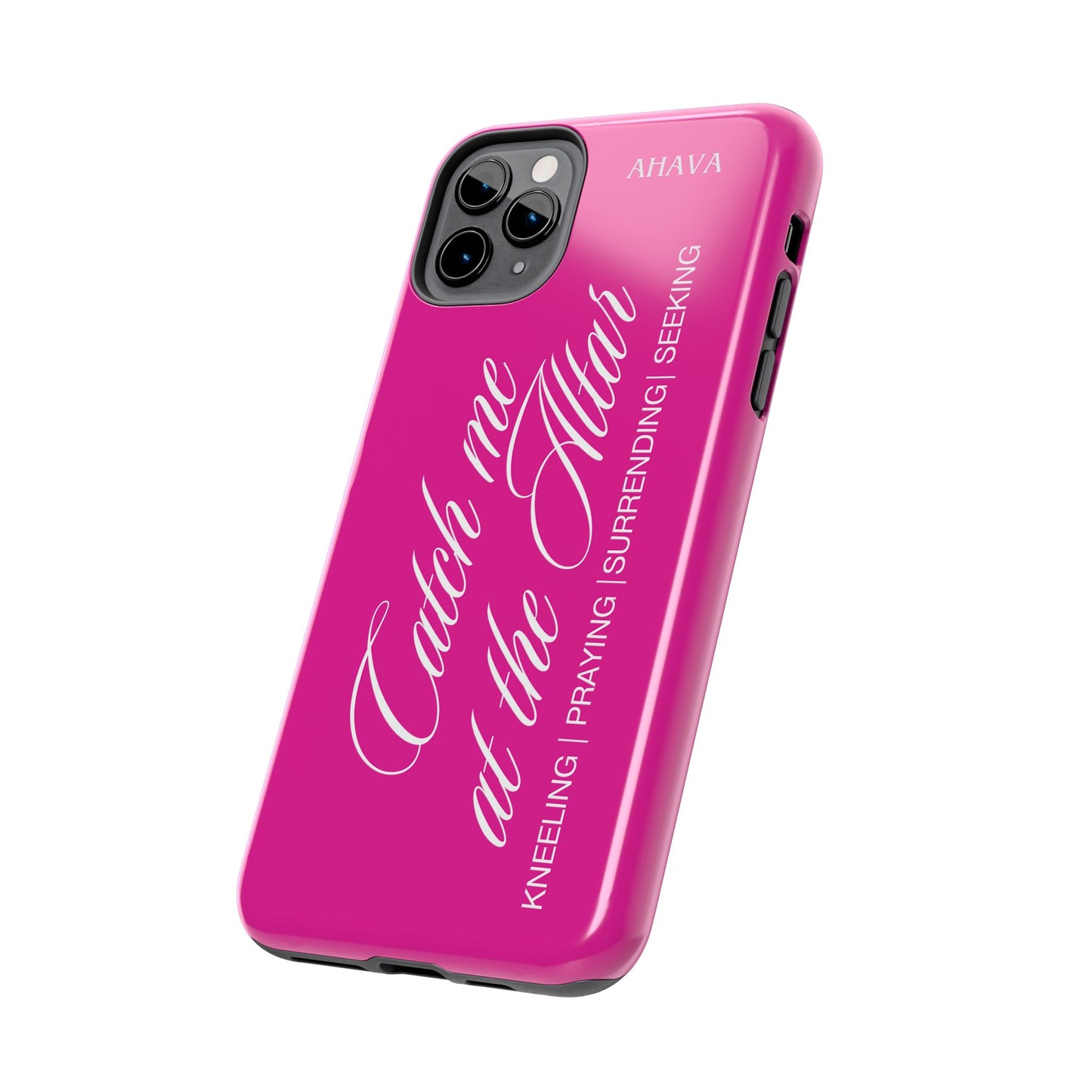 "Catch Me at the Altar" Hot Pink Phone Case