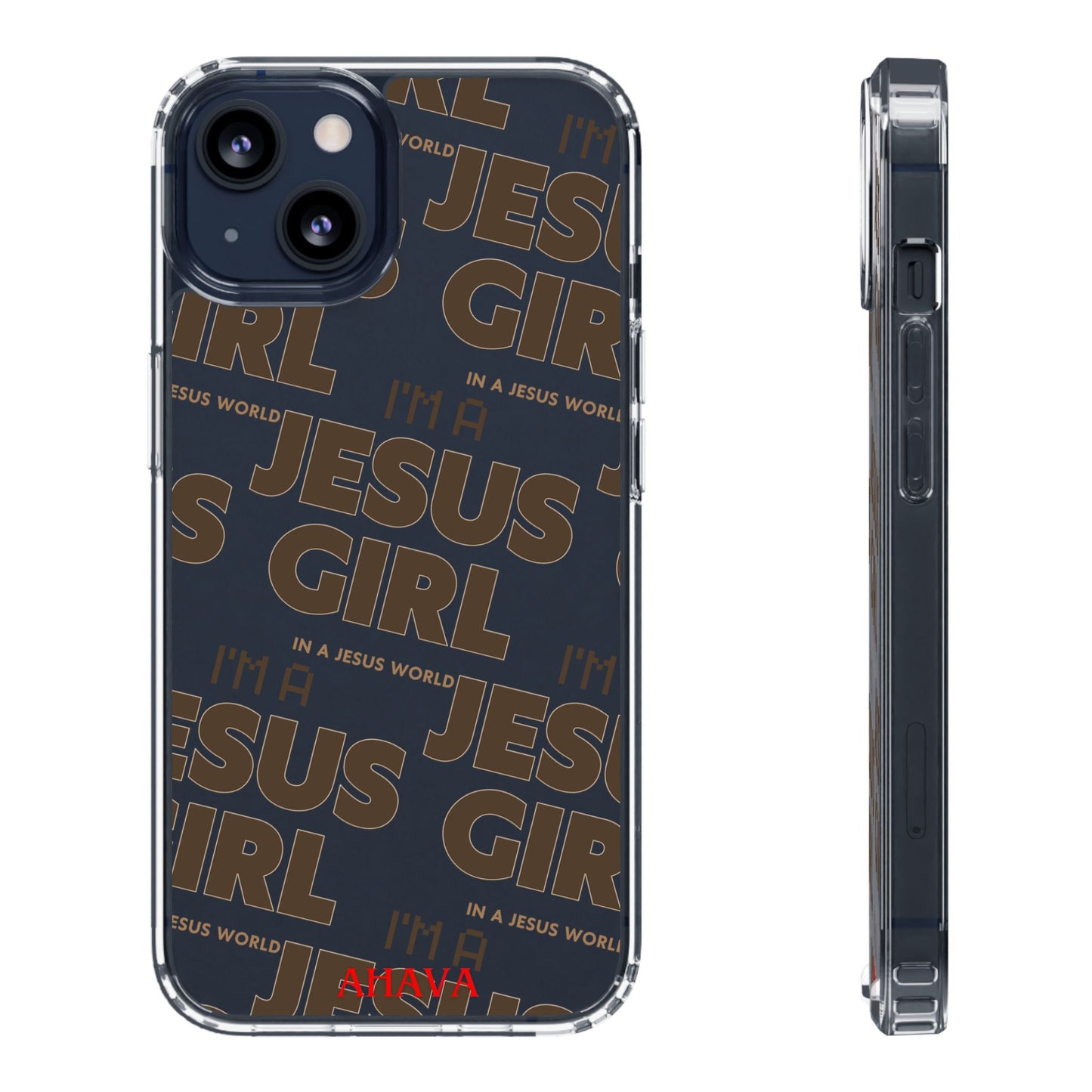 I'm a Jesus Girl Brown Case -Clear