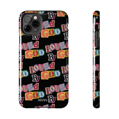 "Loved by God" Black Phone Case