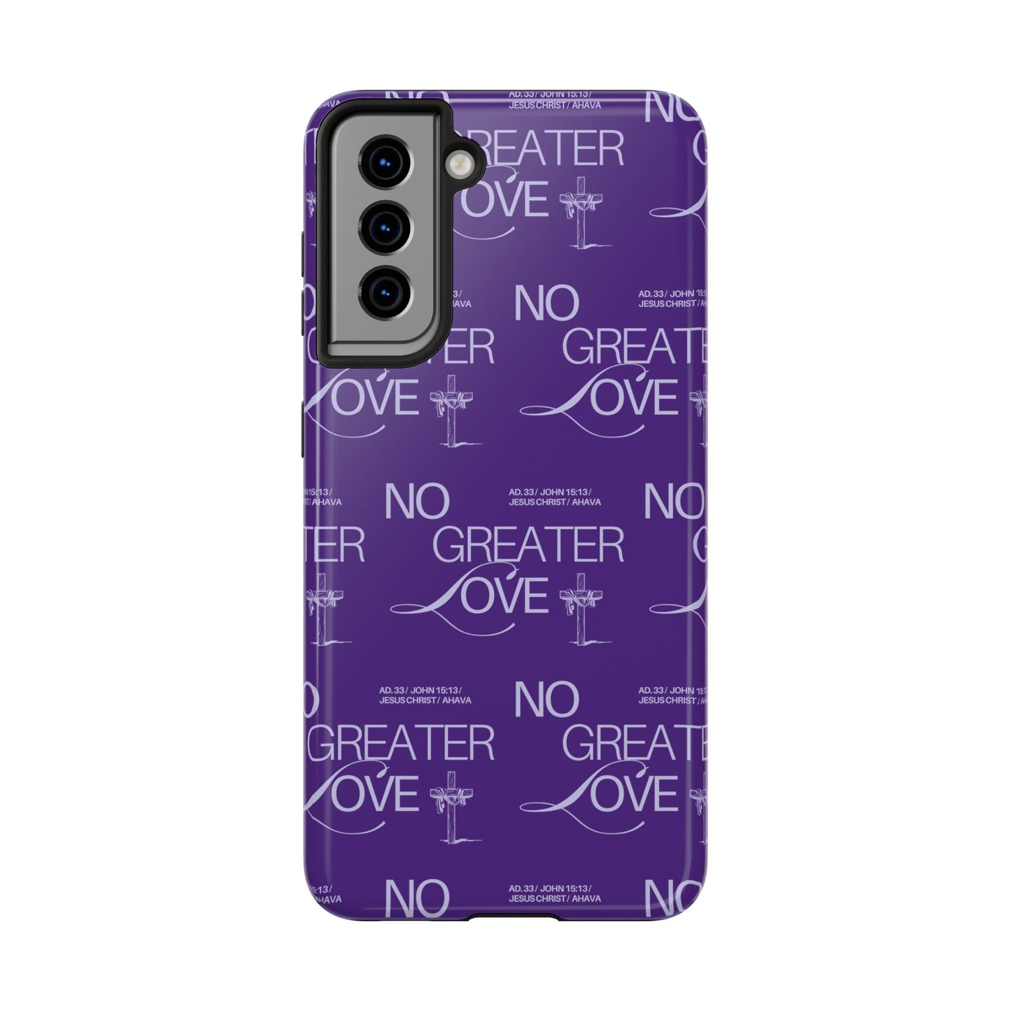 "No Greater Love" Purple Phone Case