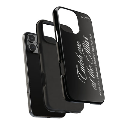 "Catch Me at the Altar" Black Phone Case