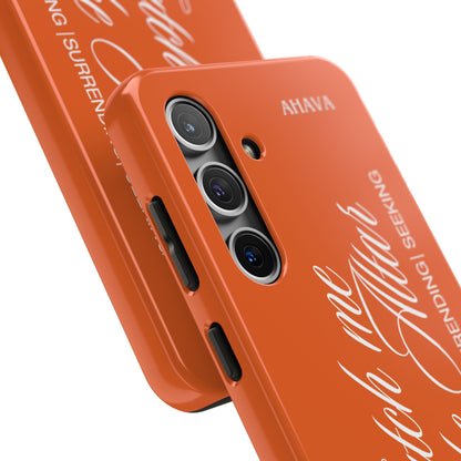 "Catch Me at the Altar" Orange Phone Case